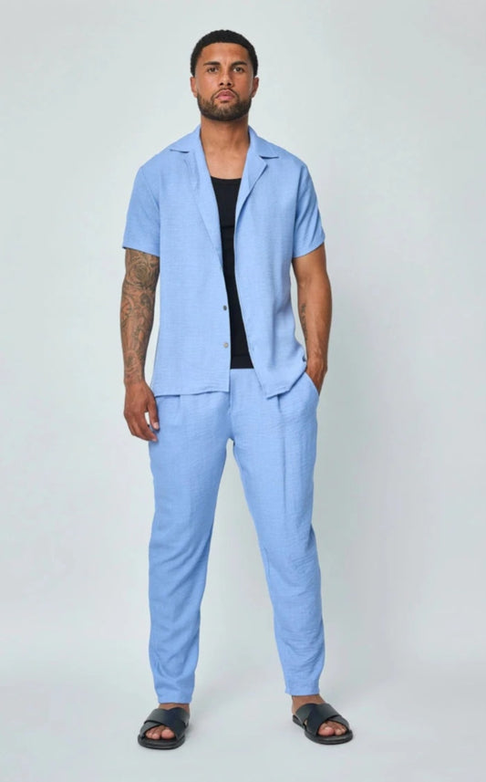 Ensemble style décontracté bleu clair