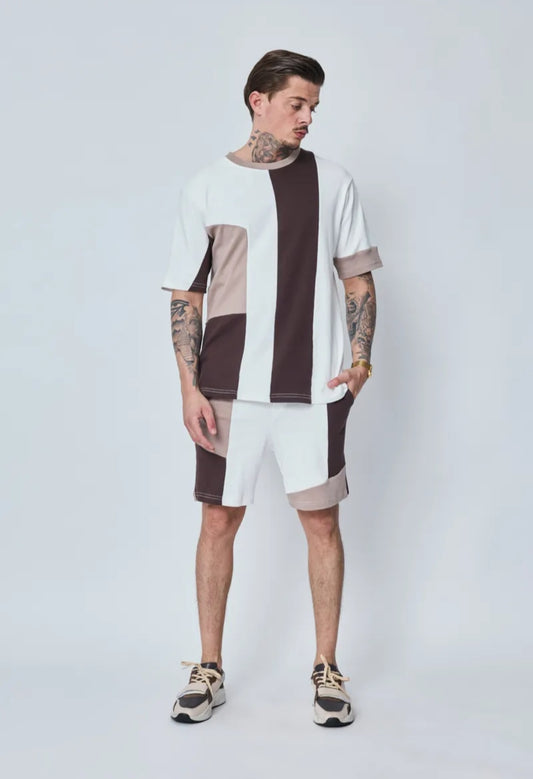 ENSEMBLE TEE-SHIRT + SHORT STYLE ASYMETRIE