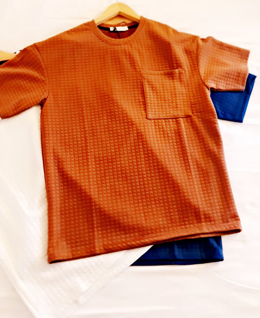 T-shirt FRILIVIN PARIS stylé avec poche CAMEL